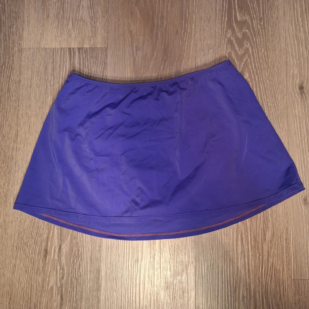 Jantzen Classics Womens Purple Swim Skirt with Built-in Brief Size 10 RN37972